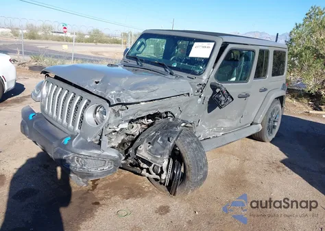 2023 Jeep Wrangler 4Xe Sahara 4X4 from USA, damaged, VIN 1C4JJXP65PW652561